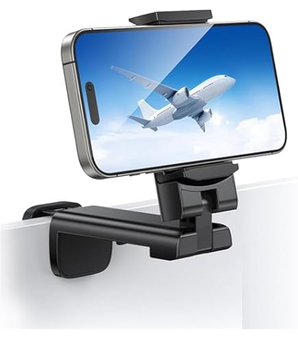 Support De Téléphone Pliable, En Avion, Support De Téléphone Avec Rotation Multidirectionnelle à 360°, Support De Téléphone Mains Libres Indispensable Pour Le Voyage, La Maison, Le Bureau