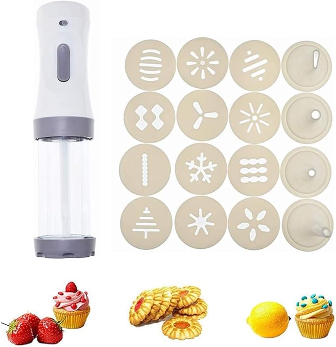 OZiO Electric Cookie Press Gun, Biscuit Cookie Maker Kit