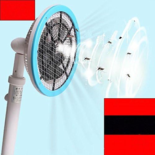 With a suction folding telescopic multi-functional electric mosquito charge rechargeable lithium battery with LED anti-mosquito shot off the flies , blue