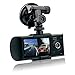 Rongyuxuan DVR-XR300-32gb-01 1080P Dual Lens GPS Vehicle Dashboard Camera Synchronous DVR for Whole Driving Track Recorder (32GB TF Card Included), 2.7