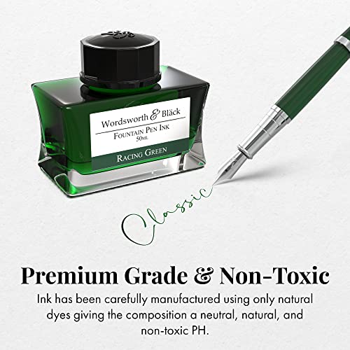 Wordsworth and Black Fountain Pen Ink Bottle (50 ml) Premium Luxury