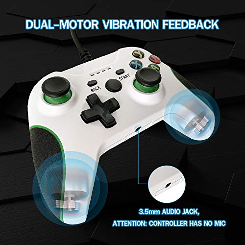 Wired Xbox One Controller with Vibration Feedback ＆ Upgraded Joystick