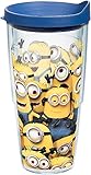 Tervis 1187004 Minions Mass Tumbler with Travel Lid, 24 oz, Clear