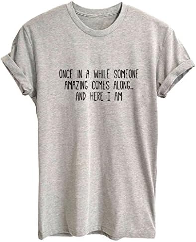 Yeesea Summer Women's Cute Short Sleeve Tops Teen Girl Tee Funny T Shirt