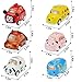 Jellydog Toy Pull Back Cars, 6 Pack Mini Pull Back Cars, Alloy Die-cast Vehicles Playset , Carton Animal Mini Toy Car, Pull Back and Go Car Toy for Toddler Party Favors Xmas