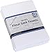 Excellent Deals Flour Sack Kitchen Towels (White, 6 Pack) 100% Cotton,28x28 Inch Cloth Napkin, Bread wrapper, Cheesecloth, Multi Purpose Kitchen Dish Towels,Bar Towels, Extremely Absorbent & Sturdy