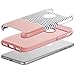 iPhone 7 Case, BENTOBEN Ultra Slim Dual Layer Hard PC Shell Flexible TPU Shock Absorption Bumper Wave Pattern Durable Hybrid Protective Case for iPhone 7 (2016 Release), Rose Gold
