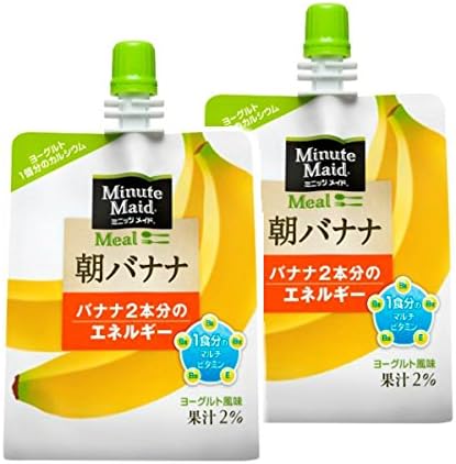 Amazon コカ コーラ ミニッツメイド 朝バナナ ゼリー飲料 パウチ 180g 6パック 2個 計12個 ミニッツメイド ゼリー飲料 通販