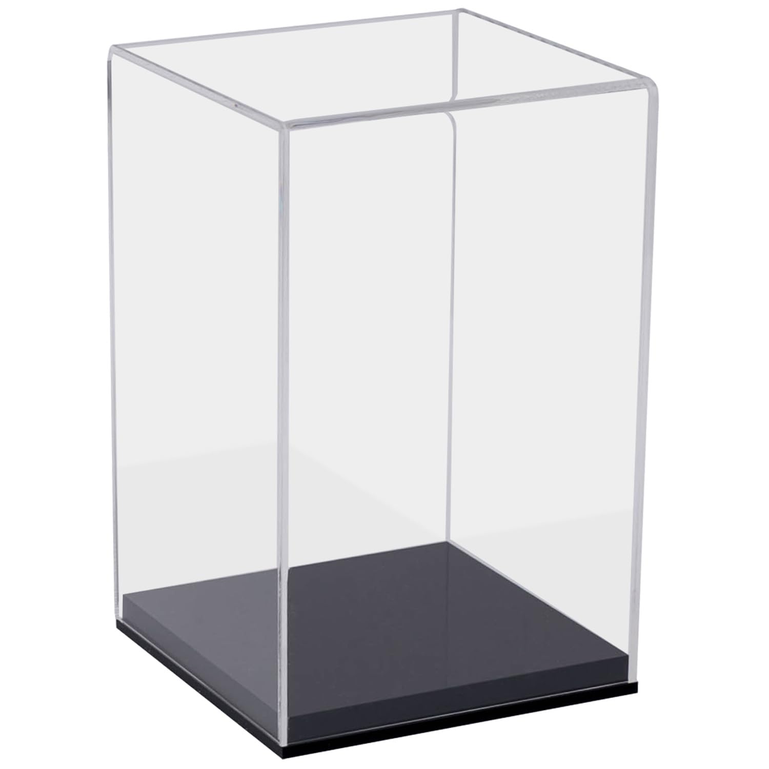 HMF Display Case, Acrylic Display Box for collectibles, figures and model cars | 14 x 22 x 14 cm | transparent