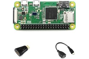 Waveshare Development Kit A Compatible with Raspberry Pi Zero WH(Built-in WiFi, Pre-Soldered Headers) Bundle with Mini HDMI t
