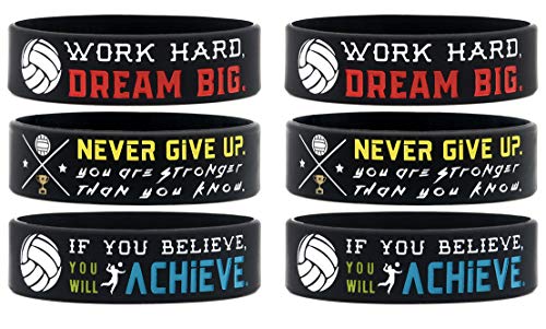 6-Pack-Motivational-Volleyball-Wristbands-with-Sports-Quotes-Volleyball-Gifts-Jewelry-Accessories-for-Volleyball-Players-Team-Awards-Party-Favors-Unisex-for-Men-Women-Youth-Teen-Girls-Boys