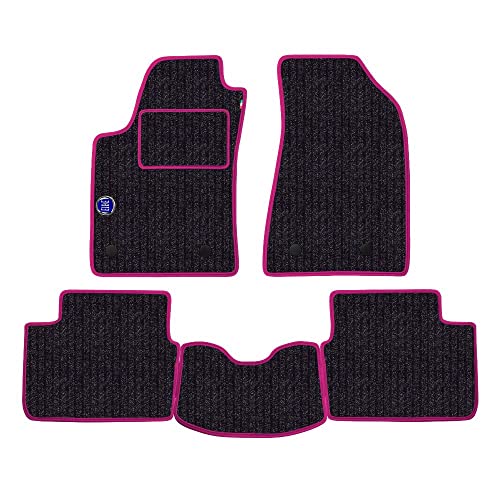 Floor Mat Set for Mercedes C-Class Sport Coupe 2000 to 2007 Carpet Anthracite Logo Edges