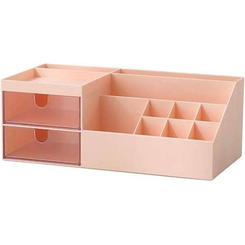 Dalanpa Desk Organizer with Drawer Cosmetic Storage Caddy Box