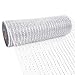 LaRibbons Deco Mesh Ribbon - 10 inch x 30 feet Each Roll - Metallic Foil Gold/Silver/Red/Green Set for Wreaths, Swags and Decorating - 4 Pack