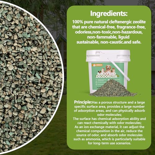 BACKYARD DEODORIZER,10 LBS YARD ODOR ELIMINATOR,ELIMINATES STOOL AND URINE ODOR ON POTTY PATCHES,ARTIFICIAL TURF,GRASS,LAWNS,PATIOS,CONCRETE&PLAYGROUNDS-CAT LITTER BOX ODOR ELIMINATOR & FRESHENER