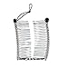 Hairzing Clip | Stretchy Hair Accessory for Women - Snug & Comfortable Banana Hair Comb for Thick, Thin, and Curly Styles - All-Day Hold (Medium, Silver)