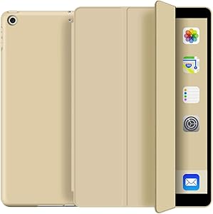 KenKe iPad 9.7 Case 2018 iPad 6th Generation Case / 2017 iPad 5th Generation Case,Ultra Slim Lightweight Smart Cover TPU Soft Auto Sleep/Wake 9.7 inch iPad 5th/6th Gen A1822,A1823,A1893,A1954-Gold