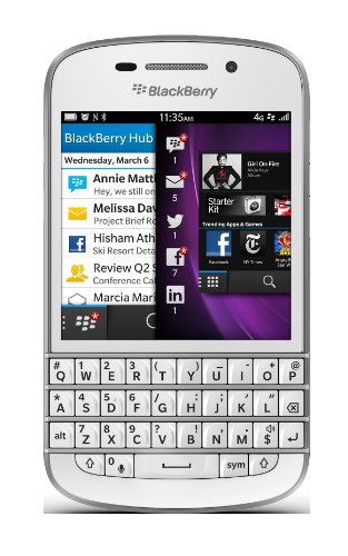 Blackberry Q10 16GB 4G LTE Smartphone - White (Certified Refurbished) - Thumbnail 2