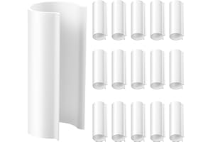 Jetec 16 Pcs PVC Pipe Clamps Greenhouses Strap Clips 2.4 Inches Long Summer PVC Water Pipe Clamps Strap Clips for Woodworking(for 1 Inch PVC Pipe,White)