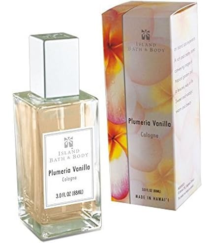 Amazon.com : Island Bath & Body Plumeria Vanilla Cologne 3oz