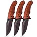 Lara Laser Works Set of 3 - Personalized Pocket Knife for Groomsmen, 16 Font - Groomsman Gifts for Wedding, Groomsmen Proposal Gifts - Custom Engraved Pocket Knives, Bachelor Party, Best Man