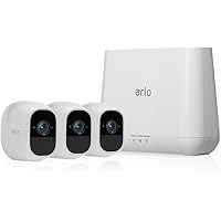 Arlo Pro 2 - Wireless Home Security Camera System with Siren | Rechargeable, Night vision, Indoor/Outdoor, 1080p, 2-Way Audio, Wall Mount | Cloud Storage Included | 3 camera kit (VMS4330P)