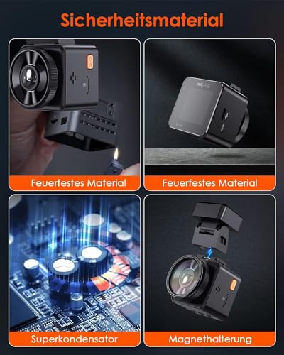 VANTRUE E1 Lite 1080P Mini WiFi GPS Dash Cam, APP Control and English Voice Command, Front with HDR, 1.54 Inch IPS 30fps, Hidden Night, 160° Night, 24 Hour Parking, G-Sensor, Loop, Max 512GB