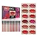 COOSA 12Colors Matte Velvety Liquid Lipstick Set Matte Liquid Lipgloss Long Lasting Waterproof Colourful Lip Gloss Set (12 PCS)