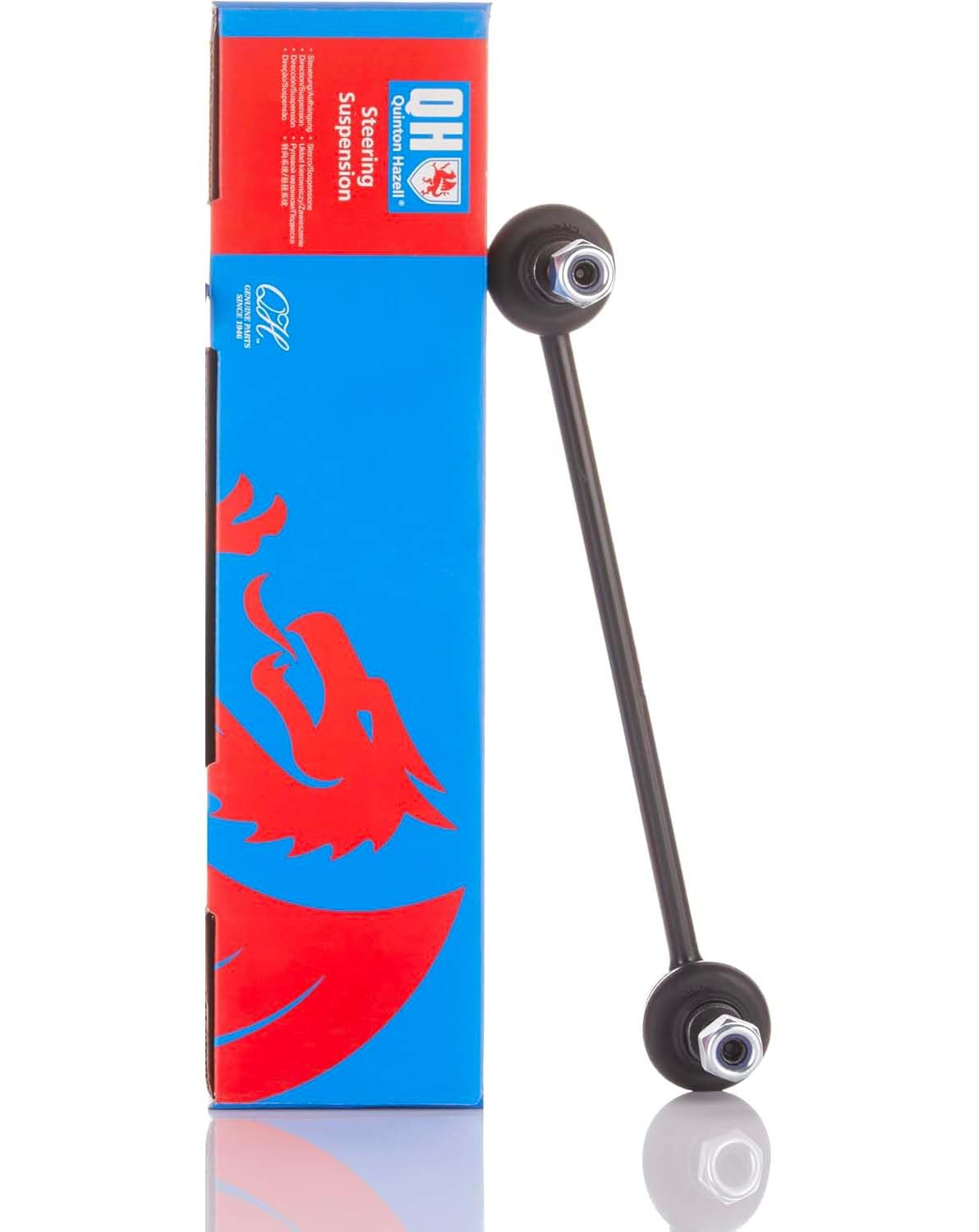 Quinton Hazell Stabiliser Link - QLS5266S - Single Bar Fits Front Axle Left or Right - Original Equipment OEM Quality Direct Fit Replacement - Length: 338mm - Finish: Powder-Coated