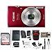 Canon PowerShot ELPH 180 20 MP Digital Camera (Red) + 32GB Card + Battery and Charger + Accessory Bundle primary