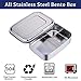 Sumerflos All Stainless Steel Bento Box, 1200ML/40OZ Lunch Food Containers, Perfect for Adults and Kids School, Office, On-the-Go Meal and Snack, Eco-Friendly, Dishwasher Safe (3 Compartment)