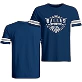 Mens Dallas Classic Football Tee T-Shirt Crew Neck Short Sleeve Shirt Jersey - Navy