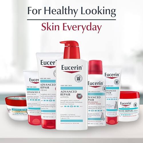 EUCERIN ADVANCED REPAIR BODY LOTION FOR VERY DRY SKIN, UNSCENTED LOTION FORMULATED WITH CERAMIDES, 16.9 FL OZ BOTTLE