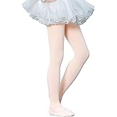 QLM kids colored pantyhose Ballet Dance Tights for girls, Ultra Soft Elastic Footed Tights