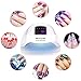 BruRkim 120W Faster Drying UV LED Nail Lamp, LED Gel Nail Dryer with 4 Timer Settings, Automatic Sensor Professional Nail Light Suitable for Fingernails and Toenails, Home and Salon