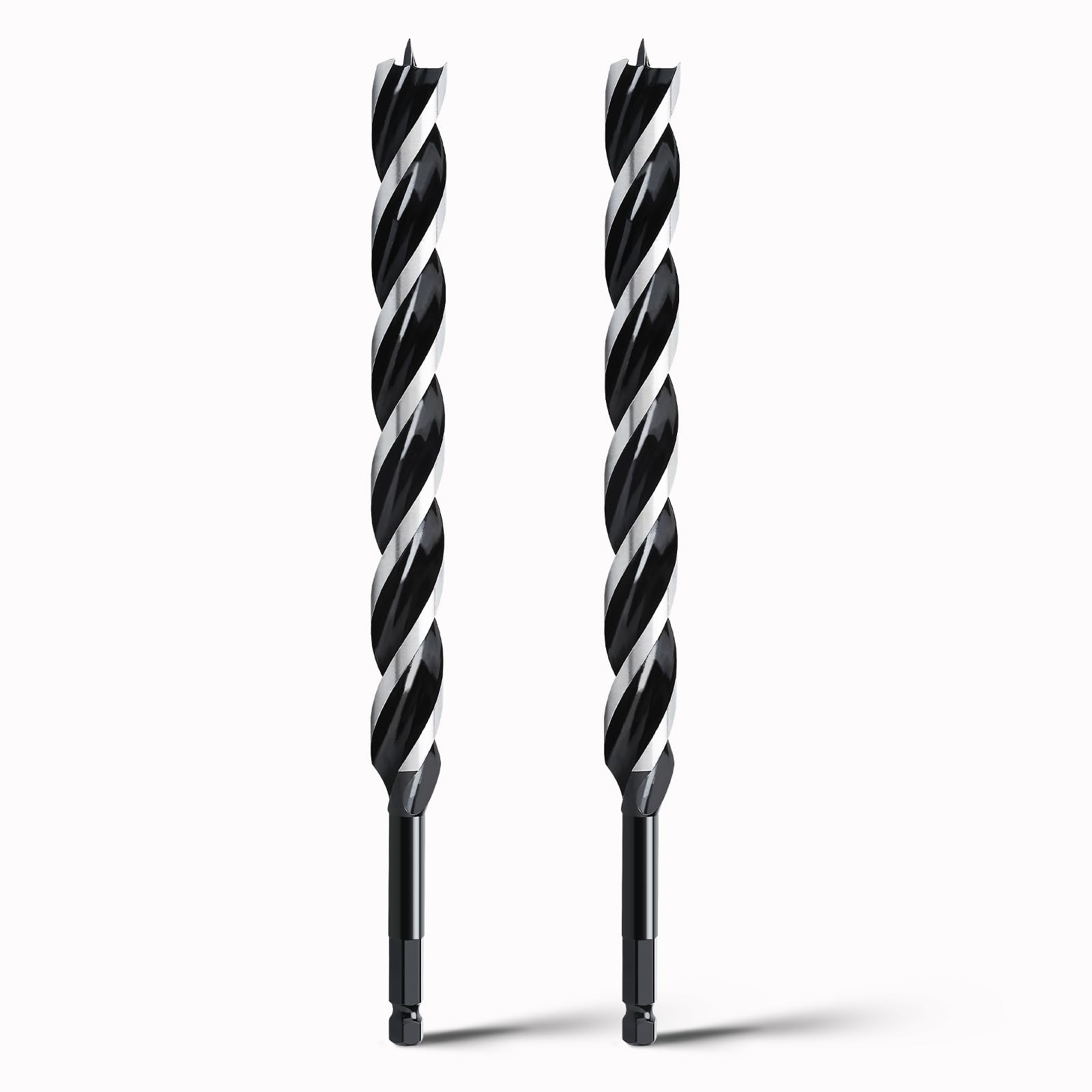 hsawbit Wood Drill Bits, 2pcs x 16mm x 300mm Auger Drill Bit Extra Long Drill Bits Wood Plastic, Drywall Woodworking Hole Drill Bit