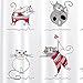 Tatkraft Funny Cats Fabric Shower Curtain Liner 72X72 Waterproof Polyester 12 Shower Rings Hooks Incl