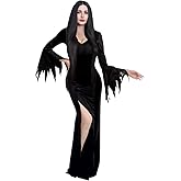 Spooktacular Creations Halloween Women Gothic Long Dress, Black Family Costume Adult, Gothic Witch Dress