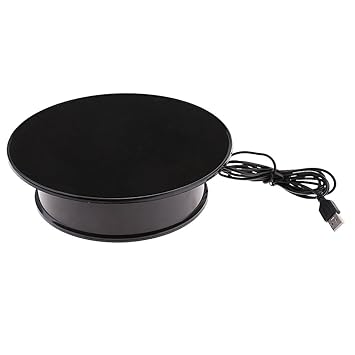 Sharplace 360 Grad Elektrischer Drehteller Präsentierteller Drehbühne Schmuck Uhren Stand