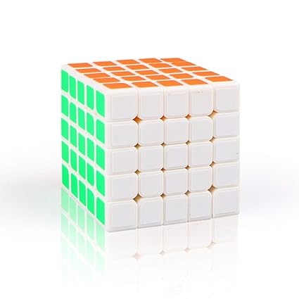 Alician 5 X 5 6.2CM Speed Magic Cube Toy for Professional Game White