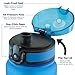 2 Pack (1liter/33ounces each) Sports Water Bottles by Survivor Filter. Tritan Material, Eco-Friendly, Leak Proof, Flip Top Lid, Wrist Straps and Hydration Reminder. For Cycling, Gym and Outdoors.