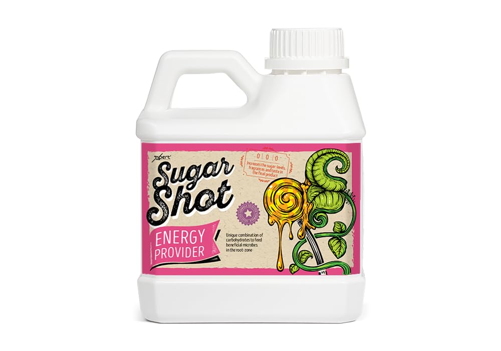 Xpert Nutrients Sugar Shot (1L) - Carbohydrate Supplement Bloom Stimulator for Aroma and Taste, Powerful Energy Stimulant