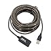 USB 2.0 Extension Cable 50Ft, Tanbin 50 Feet USB Extension Cable USB 2.0 Active Repeater Extension Cable A Male to A Female with Built-in Signal Booster Chips