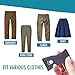 5 pcs Adjustable Hook N Eye Clips Waistband Extenders for Pants Skirts Trousers Shorts, Suitable for Maternity Pregnant Women, Add 1/2 inch to 2-inch Extra Space, Various Color