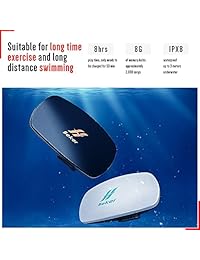 Happy Island BEKER   Mini altavoz bajo el agua con reproductor de MP3 de 8 GB impermeable IPX8 para natación, surf, triatlones, correr y correr, no necesita auriculares