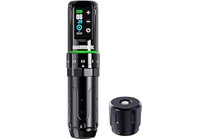 Dragonhawk L3 Cordless/Cord Tattoo Gun Rotary Pen Machine, Powerful Mcore-L Tattoo Motor, Smart Display 2,000mAh Battery Powe