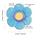 Birsppy Flower Pillow to be Used as Floor Pillow or Decorative Pillow - Adorable Daisy Flower Shape and Color Blue - Large, Soft and Cozy Pillow for Floor Sitting, Playtents, Girls Bedroom Decor