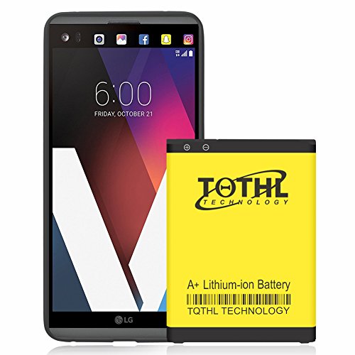 TQTHL LG V20 Battery | 3300 mAh Li-Ion Replacement Battery for LG V20 [H918 (T-Mobile),H910 (AT&T),VS995 (Verizon),H990 (U.S. Cellular),LS997 (Sprint)] V20 BL-44E1F Spare Battery [18 Month Warranty]