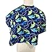 Salon Waterproof Hair Cut Hairdressing Barbers Cape Gown Sea Fish Patterned Barber Styling Cloak for, Blue, Medium