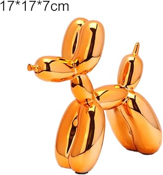 Amazon Com Utut Balloon Dog Statue Resin Cute Shiny Balloon Dog